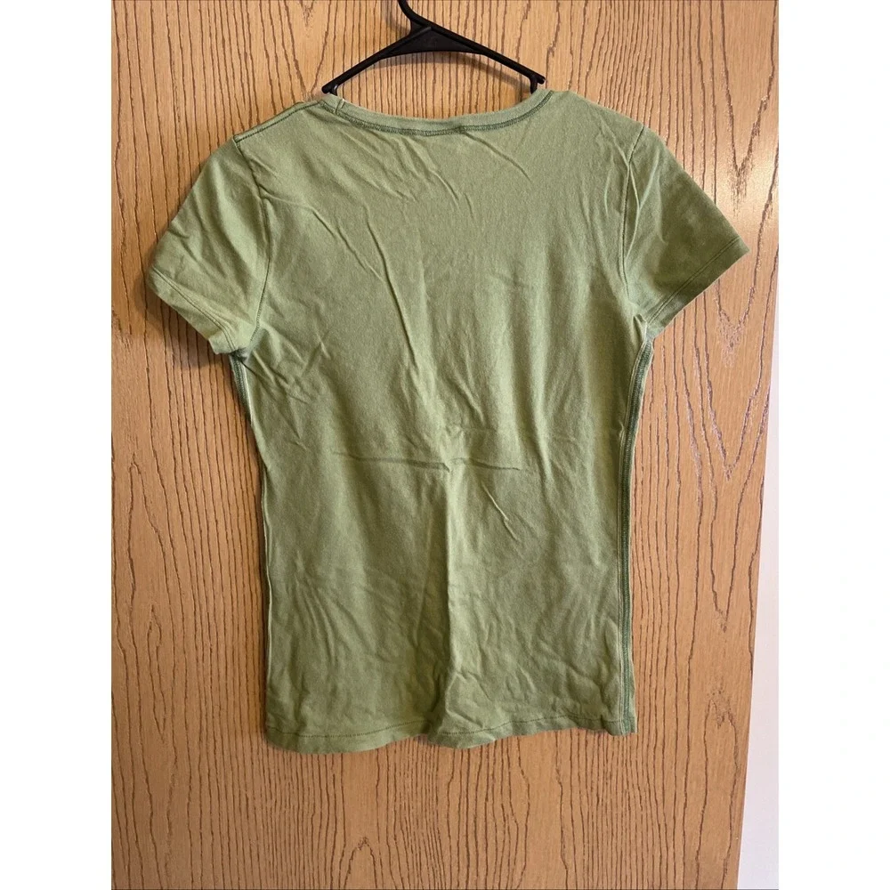 Junior's Abercrombie T-Shirt New York Moose VTG Green Size Large - Picture 6 of 6